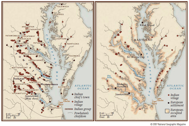 MAP of JAMESTOWN (1607) – The Tree of Life